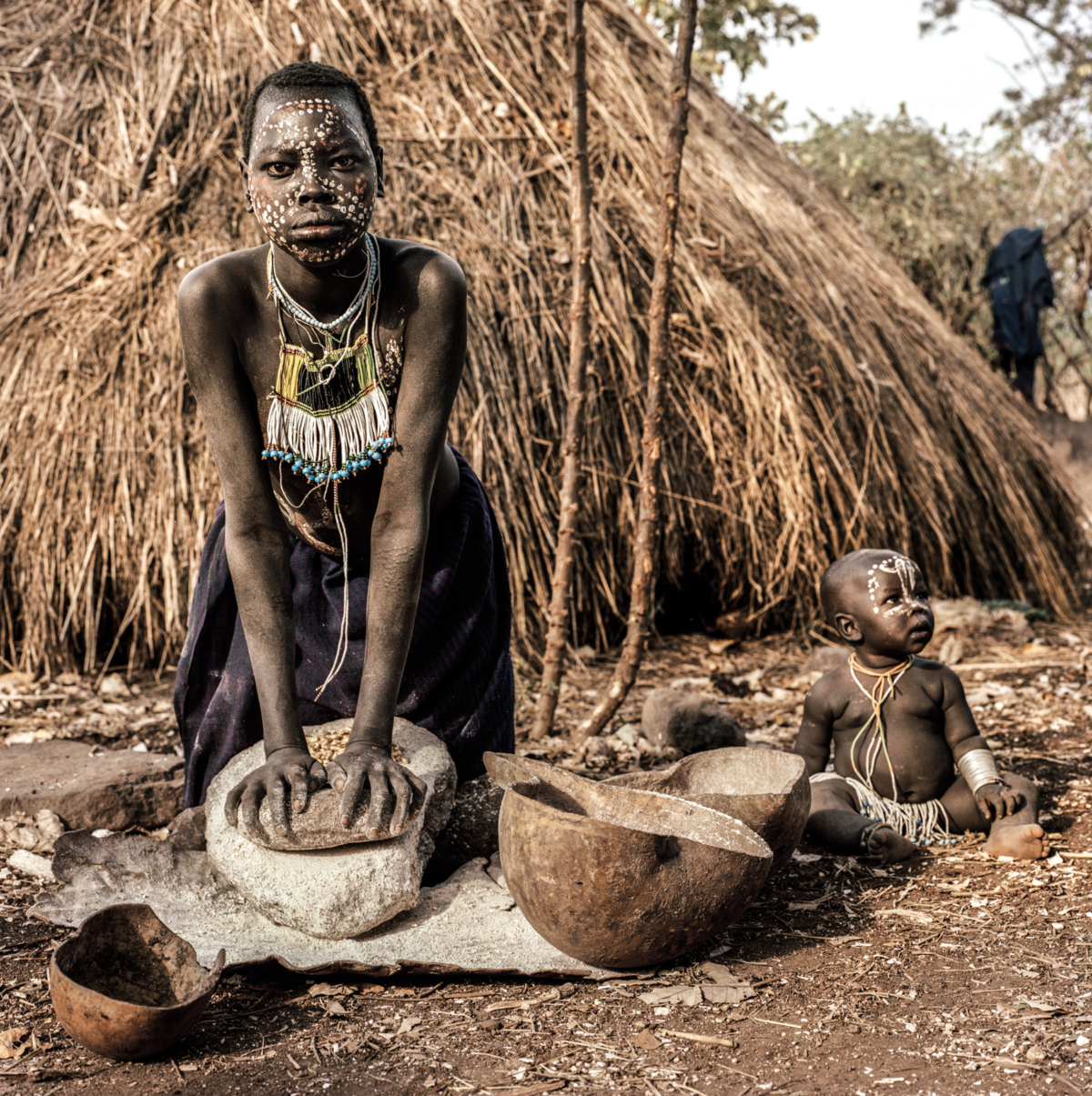 Surmas #1, Ethiopie, 2011 Photographie Fine Art print sur papier Hahnemühle 100 x 100 cm, SG-SU01 ©Stephan Gladieu