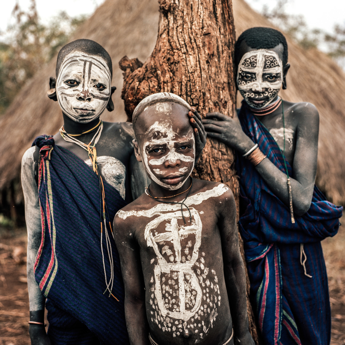 Surmas #14, Ethiopie, 2011 Photographie Fine Art print sur papier Hahnemühle 100 x 100 cm, SG-SU14 ©Stephan Gladieu