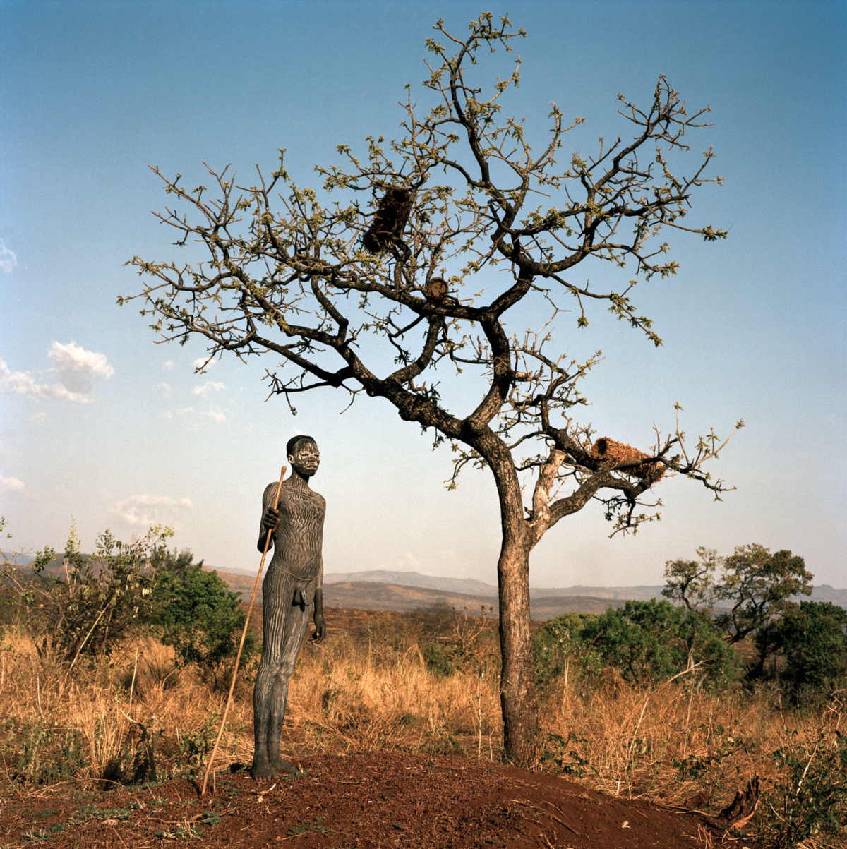 Surmas #15, Ethiopie, 2011 Photographie Fine Art print sur papier Hahnemühle 100 x 100 cm, SG-SU15 ©Stephan Gladieu