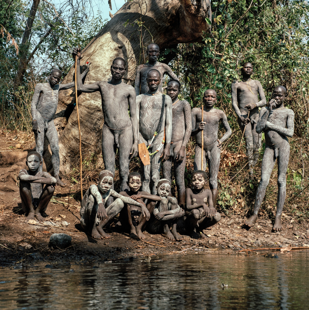 Surmas #17, Ethiopie, 2011 Photographie Fine Art print sur papier Hahnemühle 100 x 100 cm, SG-SU17 ©Stephan Gladieu