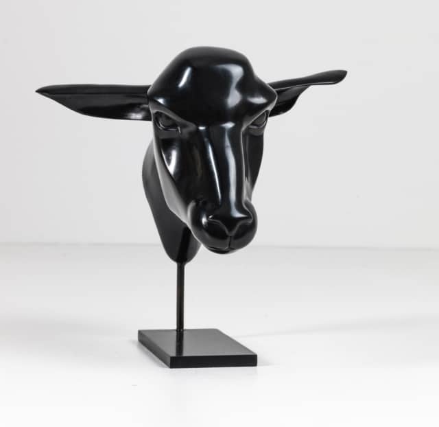 Tête de bouc, 2020 Sculpture en bronze édition 8 + 4 EA 30 x 30 x 32 cm DP031 ©Denis Polge