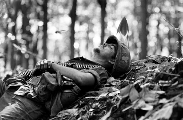 Le repos. Soldat américain. Guerre du Vietnam, Sud Vietnam, novembre 1967, GC-05751-06 ©Fondation Gilles Caron