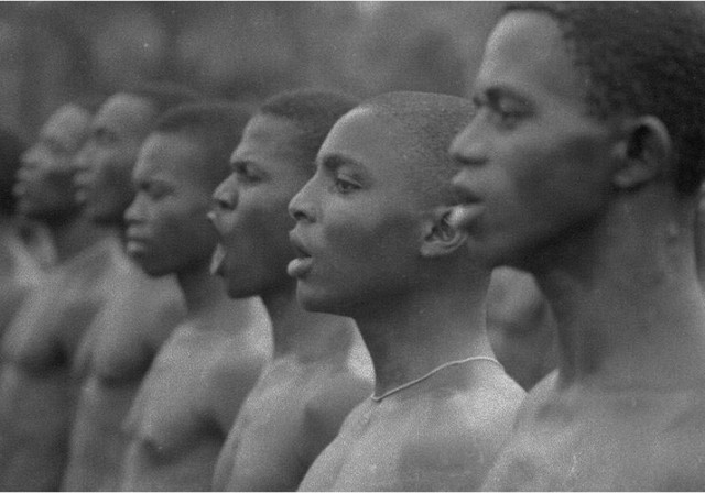 L’entraînement des soldats biafrais, sécession de la province du Biafra, 1968, GC-9514-27 ©Fondation Gilles Caron