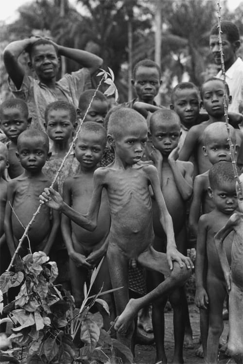La famine, Sécession de la province du Biafra, Nigéria, avril 1968, GC-NC32 ©Fondation Gilles Caron