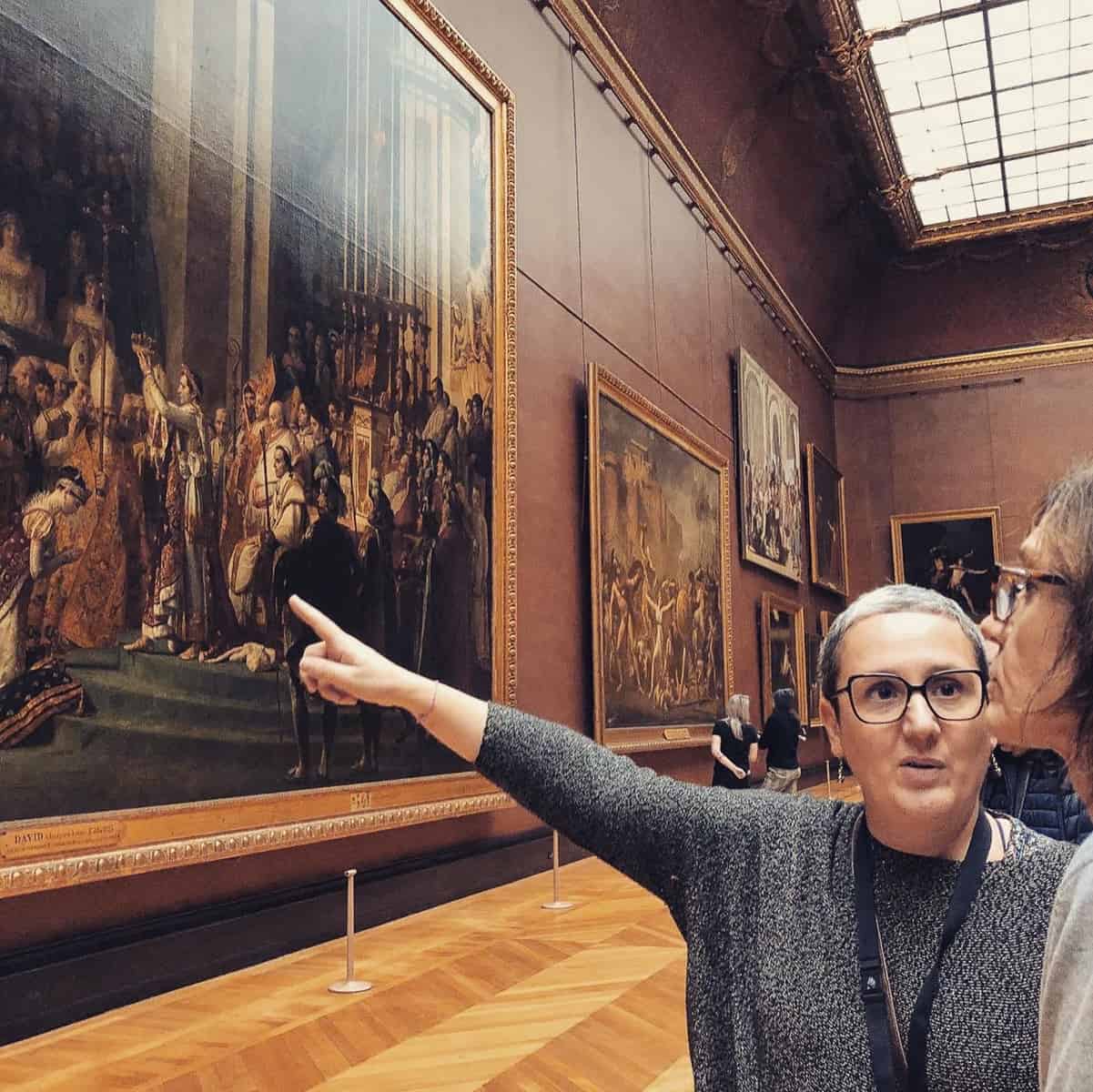 Les visites de Marta, musée du Louvre, Paris