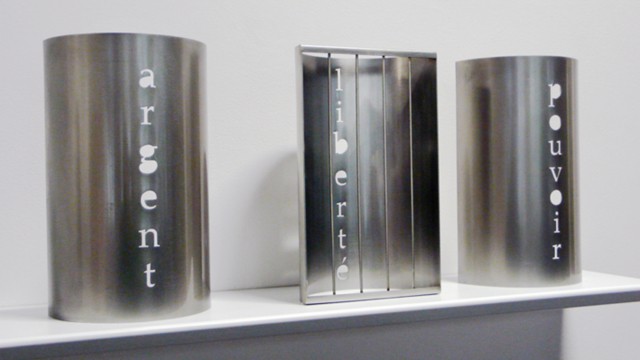 Argent, liberté, pouvoir, 2009 Aluminium ©Marie Orensanz