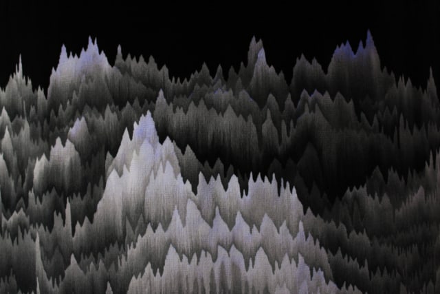 Panoramique Polyphonique, 2011 Tapisserie d'Aubusson, 810 x 220 cm Grand Prix de la Cité Internationale ©Cécile Le Talec