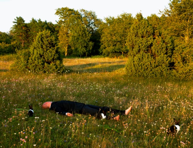 Rabbit man, 2013 Photographie ©Susanna Hesselberg