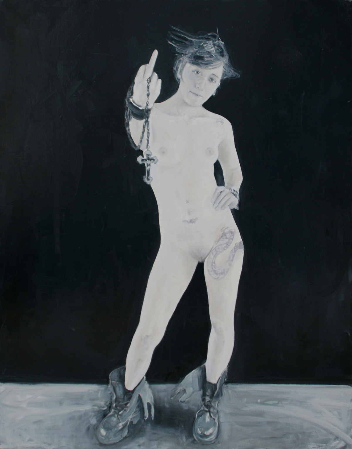 Lilith, 2012 Huile sur toile, 114 x 146 cm ©Vincent Ruffin