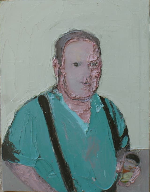 Mr Ruffin, 2009 Huile et acrylique sur toile, 60 x 50 cm ©Vincent Ruffin