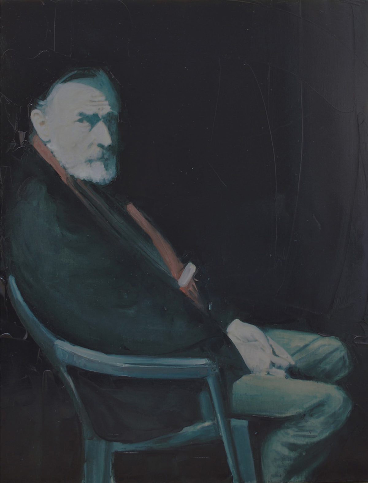 Mr Sicard, 2011 Huile sur toile, 116 x 89 cm ©Vincent Ruffin