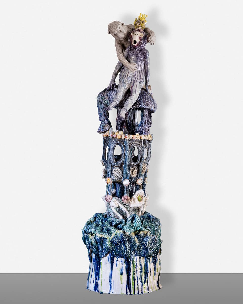 Fontaine King, 2021 sculpture céramique H160 x D45 cm BC-2104 ©Bachelot & Caron 