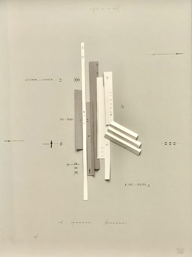 Accumulateur dehors dedans, 1983 Papier plié 49,5 x 36 cm MO-2103 ©Marie Orensanz