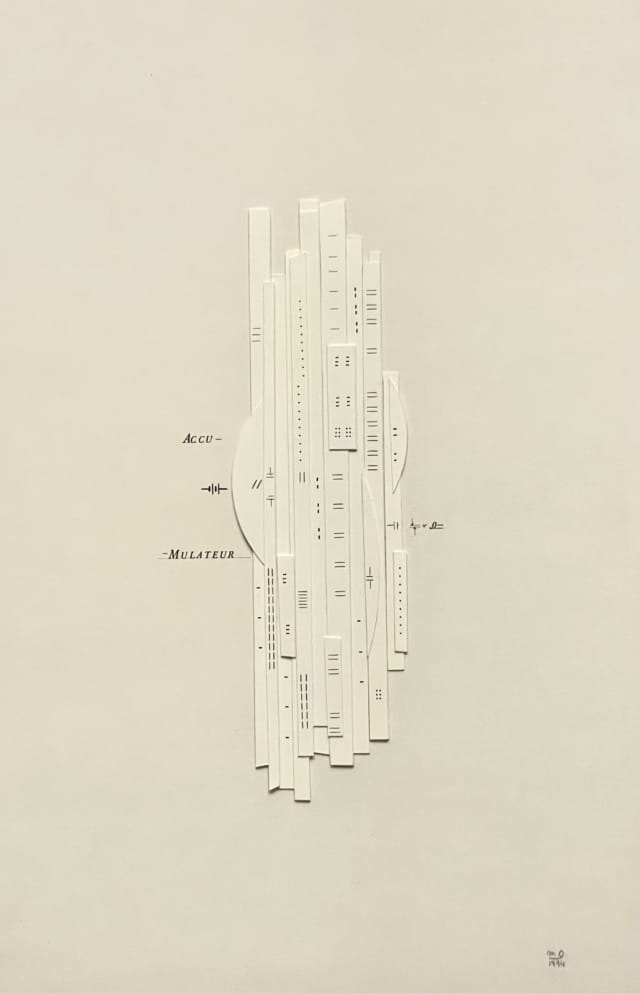 Accumulateur, 1994 Papier plié 48 x 32 cm MO-2104 ©Marie Orensanz