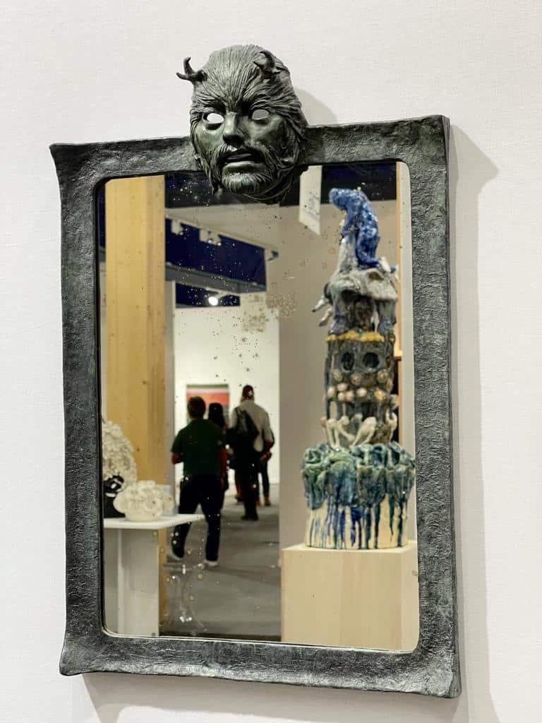 Miroir faune, 2021 Bronze, 44 x 68 cm ©Denis Polge Art Paris Art Fair 2021, Grand Palais Éphémère, Paris 9 > 12 septembre 2021