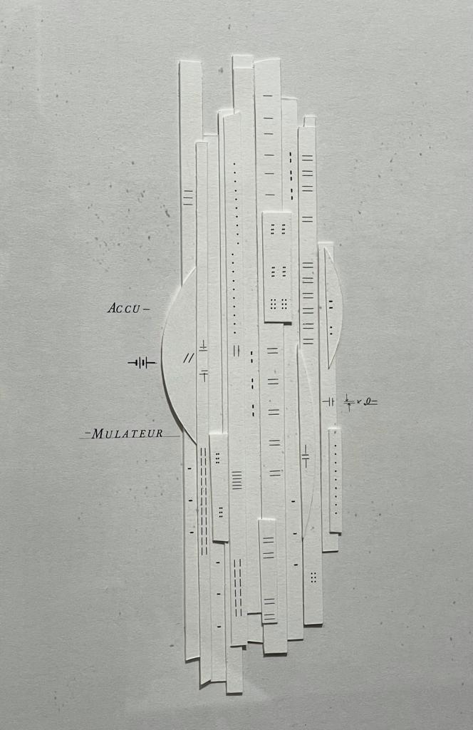 Accumulateur, 1994 Papier plié, 48 x 32 cm ©Marie Orensanz Art Paris Art Fair 2021, Grand Palais Éphémère, Paris 9 > 12 septembre 2021