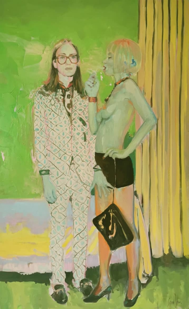 Elle & Elle, 2021 peinture huile sur toile, 130 x 80,5 cm VR-2104 ©Vincent Ruffin