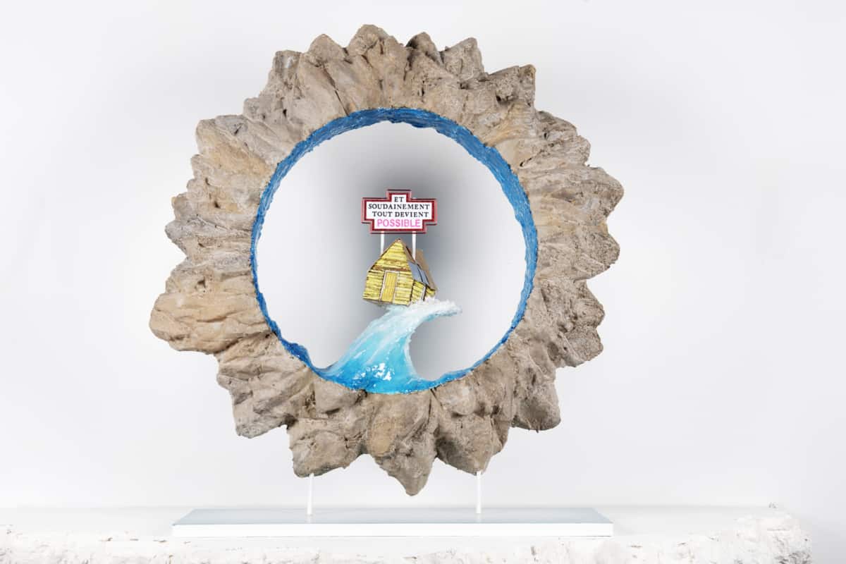 Et soudainement tout devient possible, 2023, sculpture technique mixte, 66,8 x 60 x 19,5 cm LF-2304 ©La Fratrie courtesy School Gallery / Olivier Castaing