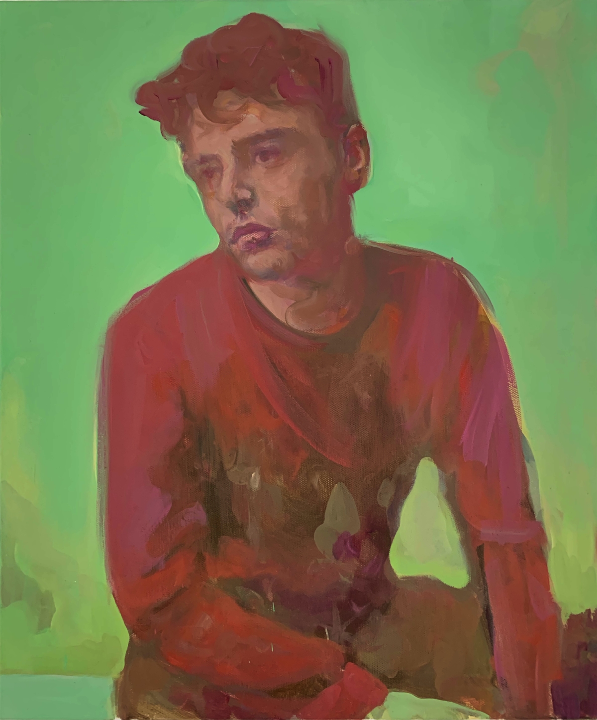 X.D. (Xavier Dolan) 2023 peinture à l'huile sur toile 55 x 46 cm VR-2305  ©Vincent Ruffin 