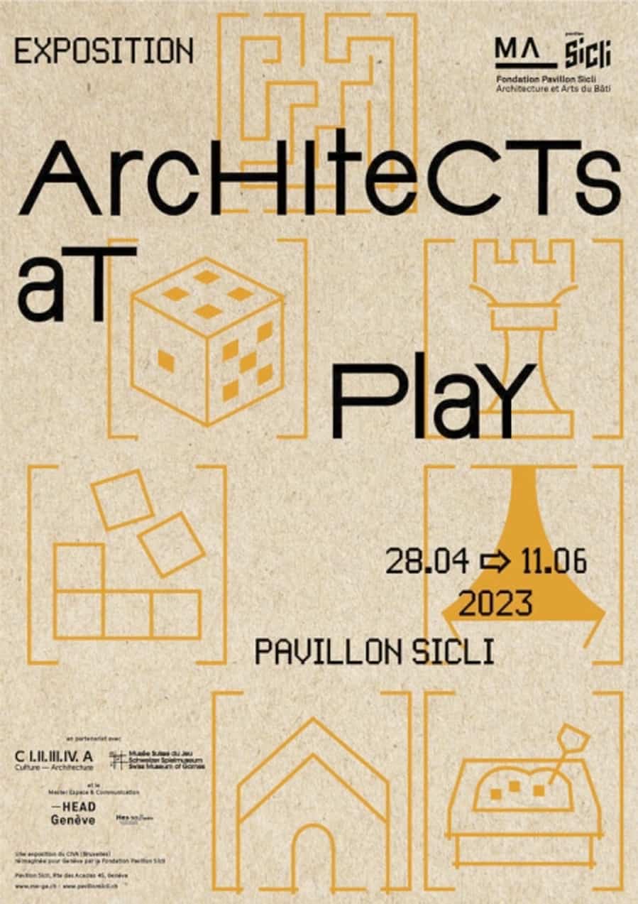 "Architects at play" exposition Fondation Pavillon Sicli, Genève, Suisse ©Bertrand Fompeyrine