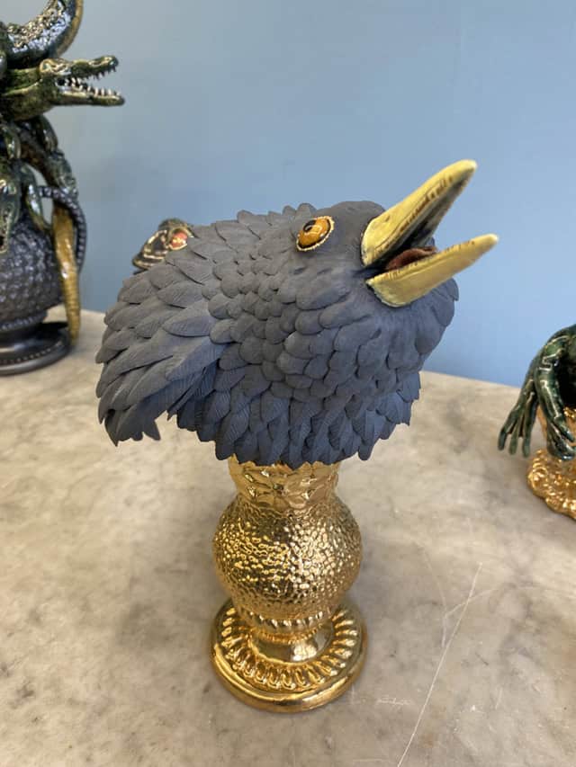 Bel Canto, 2024 sculpture faïence émaillée 19 x 29 x 31 cm OT-2401 ©Onno Theelen