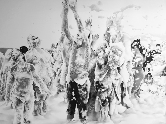 Ce soir nous regarderons nos visages, 2022 dessin pierre noire et graphite sur papier 86 x 66 cm RT1016 ©Raphaël Tachdjian 