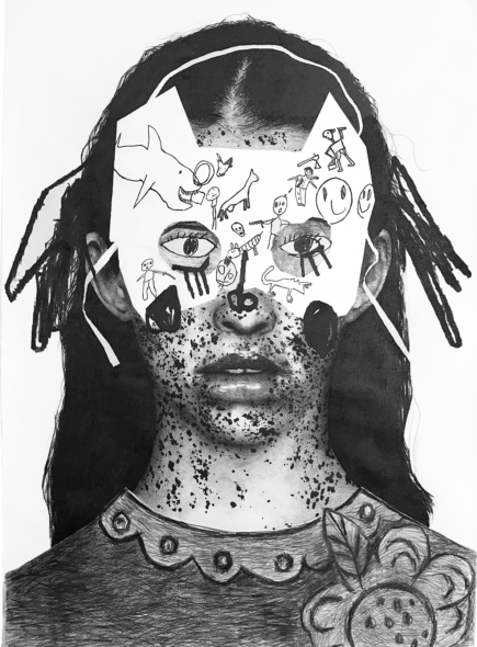 Mothersday-Momnesia2202drawingandmixedmedia140x100cmMB-2202MarieBoralevi