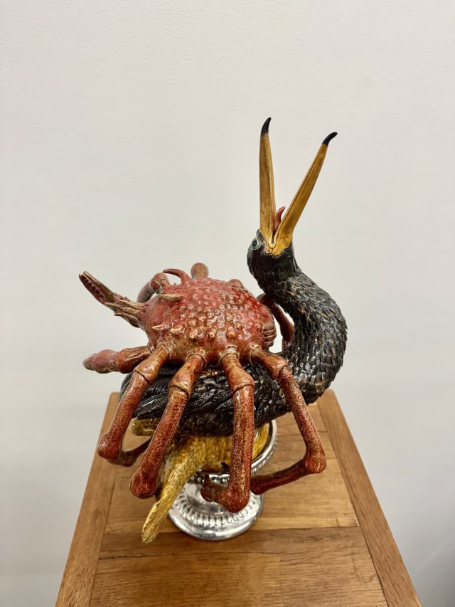 Argument of seabeasts, 2025 sculpture faïence émaillée, 48x35x35 cm OT-2510 ©Onno Theelen 