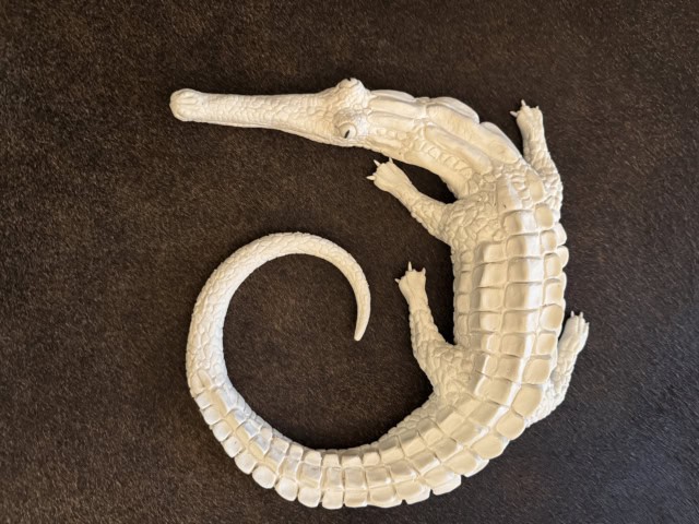 Baby crcodile, 2025 sculpture procelaine 28x27x6 cm OT-2529 ©Onno Theelen 