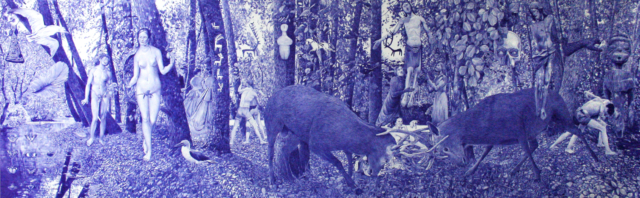 Imagine there's no countries, 2025 dessin stylo à bille sur papier 1260x390 cm KO-2548 ©Konrad