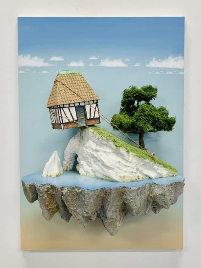 La grâce et la pesanteur, 2025 scuplture technique mixte 52x38x20 cm LF-2509 ©La Fratrie