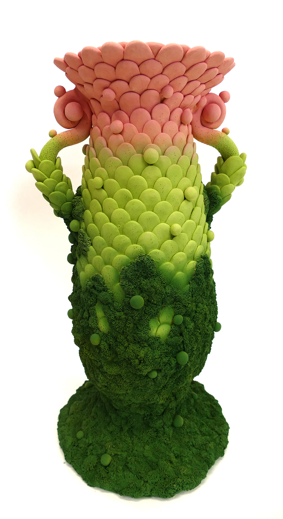 Nerphora 2025 sculpture céramique grès, engobes 30x30x48 cm MP-2503 ©Muriel Persil 