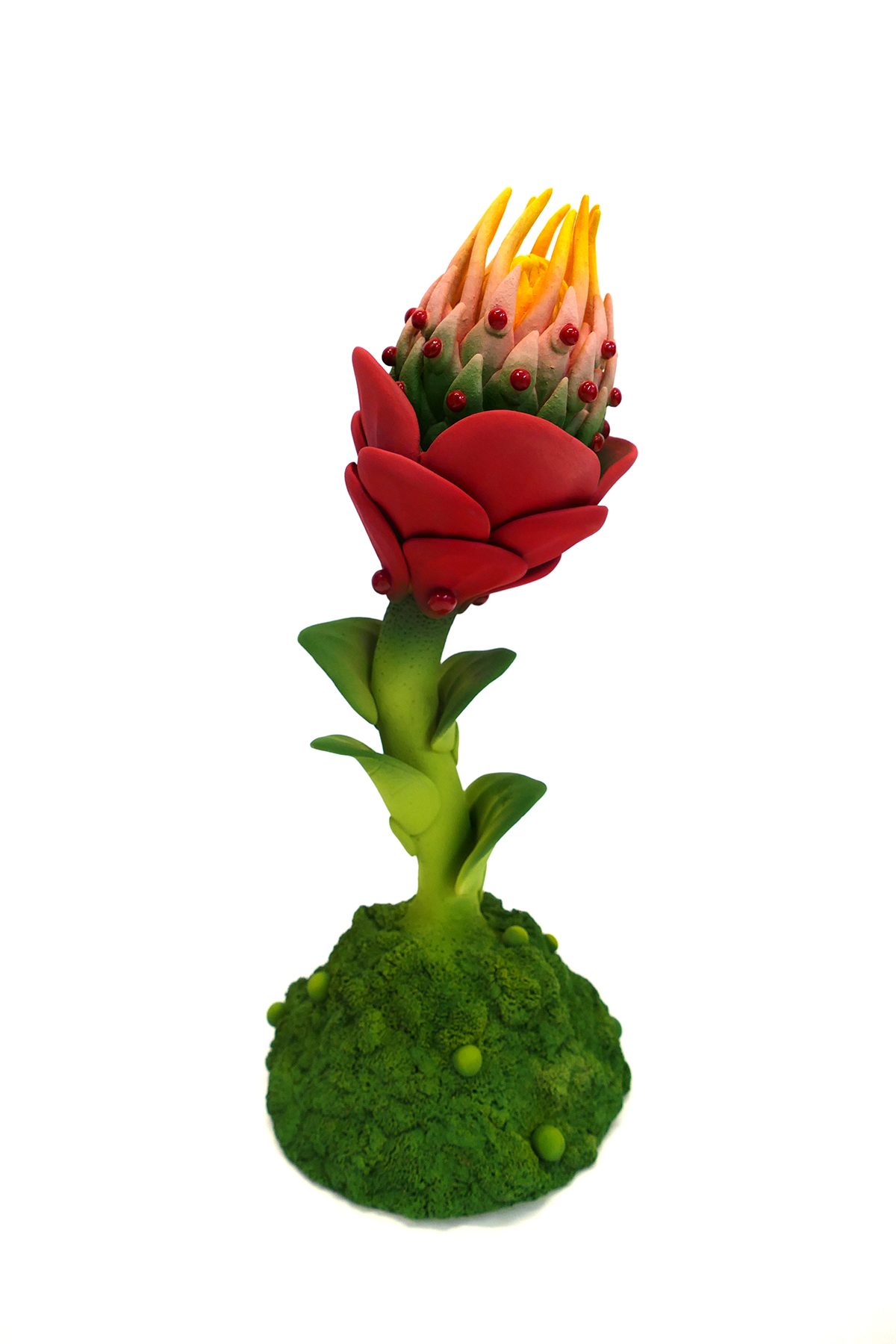 Les immortelles 6, 2025 sculpture céramique grès, engobes 1515x33 cm MP-2504 ©Muriel Persil 