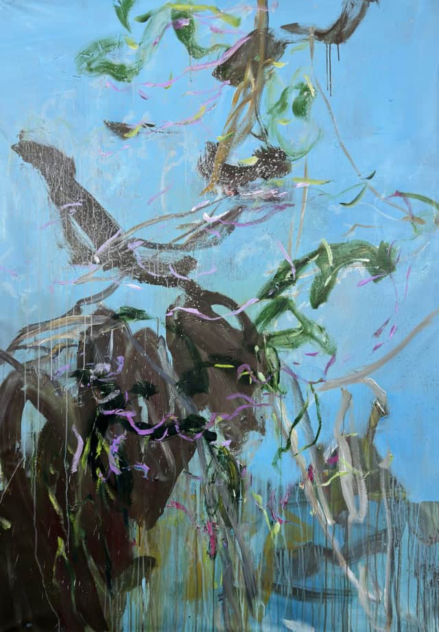 Untitled, 2025 peinture acrylique sur toile 230 x 130 cm Ref. AJ-ST241-2025 ©Alain Joséphine