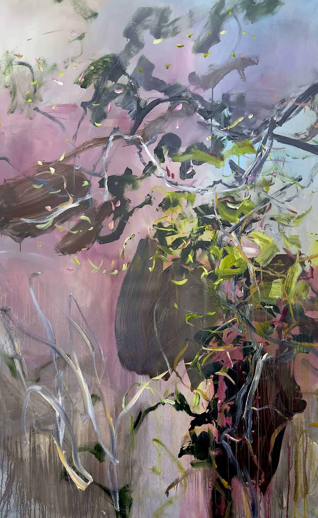 Untitled, 2025 peinture acrylique sur toile 235 x 140 cm Ref. AJ-ST267-2025 ©Alain Joséphine