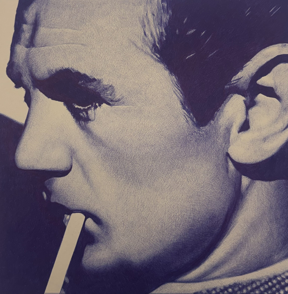 Gary, 2026 dessin stylo à bille sur papier 28x28 cm KO-2603 ©Konrad