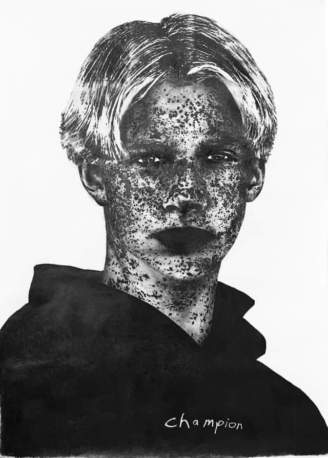 Tell the teacher we're surfin' - Persona non grata, 2021 dessin technique mixte sur papier washi 100x140 cm MB-2101 @Marie Boralevi